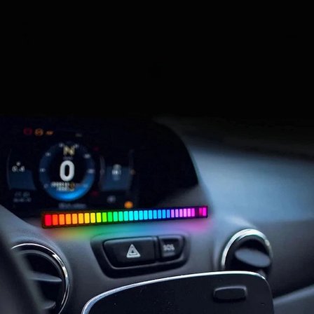 Kullanıma Uygun RGB Sese Duyarlı portatif Ekolayzer LED Çubuk