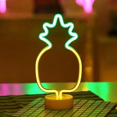 16 cm Kullanıma Uygun Ananas Neon LED Lamba