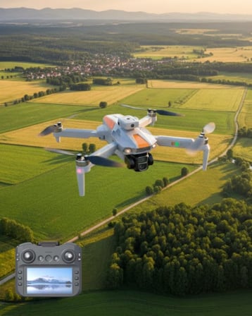 Uzun Menzilli Drone 1080P GPS Full HD Kameralı