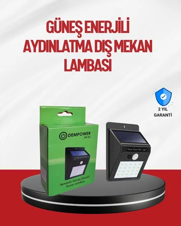 Kablo Gerektirmeyen Güneş Enerjili Dış Mekan Işık – Bahçe ve Koridor Aydınlatması