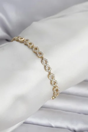 Xuping Zirkon Taşlı Sonsuzluk Model Kadın Bileklik 5886