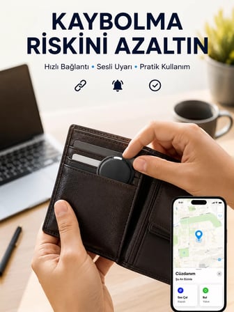 Akıllı Konum Bulucu AirTag ve Android Uyumlu Takip Cihazı