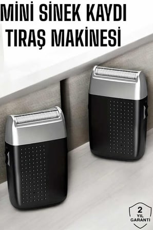 Tıraş Makinesi Mini Sinek Kaydı Şarjlı Taşınabilir Paslanmaz Çelik
