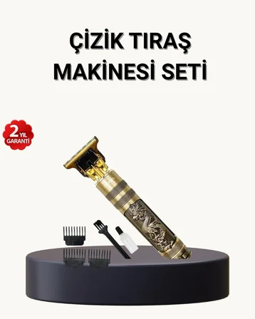 Profesyonel Çizik Tıraş Makinesi – T Çelik Bıçaklı 120 Dakika Şarjlı Kullanım 3 Başlıklı