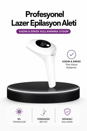 IPL Teknolojili Erkek Ve Kadın Kullanımına Uygun Lazer Epilasyon Cihaz