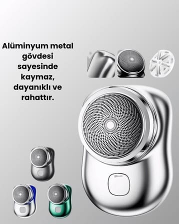 Islak-Kuru Kullanımlı Suya Dayanıklı Mini Tıraş Cihazı