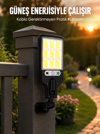 Sensörlü Sokak Tipi Lamba Günlük Kullanım İçin İdeal (Kopya)