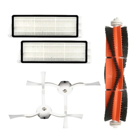 Xiaomi Mi Robot Vakum 2 Roborock S50 S51 S5 Hepa Filtre + Yan Fırça Ana Fırça Için Toz Kutusu Set-(5