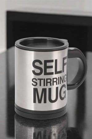 Yazılı Mug Kupa Karıştırıcı Özelliği Ve Paslanmaz Çelik