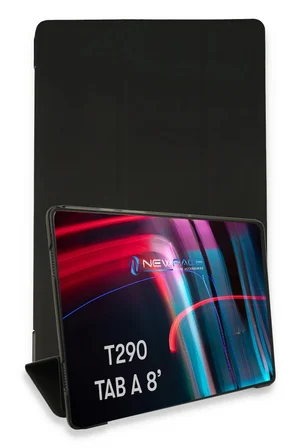 Mey İthalat® Samsung Galaxy T290 Tab A 8 Kılıf Tablet Smart Kılıf - Siyah