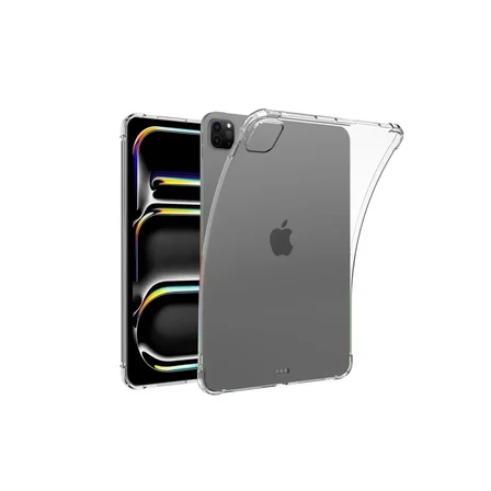 Mey İthalat® iPad Pro 11 (2024) Kılıf Anti Shock Tablet Silikon - Şeffaf