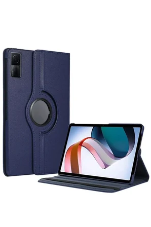 Mey İthalat® Redmi Pad SE 4G Kılıf 360 Tablet Deri Kılıf - Lacivert
