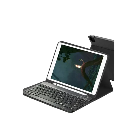 Mey İthalat® Samsung Galaxy X730 Tab S11 Kılıf KC01 Smart Klavyeli Tablet Kılıfı - Siyah