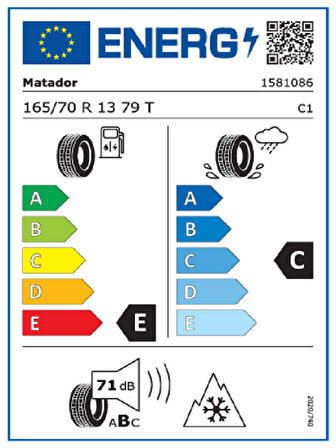 Matador 165/70R13 79T Mp62 Awevo Oto 4 Mevsim Lastiği (Üretim Yılı: 2025)