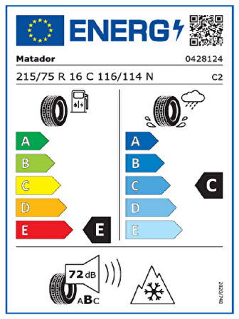 Matador 215/75R16C 116/114N Nordicca Van 10PR Oto Kış Lastiği(Üretim Yılı: 2024)