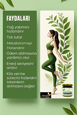 %100 Doğal Matcha & Zeytin Yaprağı Karışımı | Detox Form - Kıloverme Ve Zayiflamaya Yardımcı