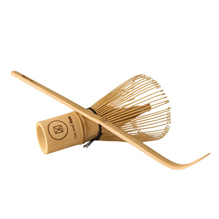 Mim and More Bamboo Matcha Whisk Chasen & Bamboo Matcha Kaşık Chashaku Set