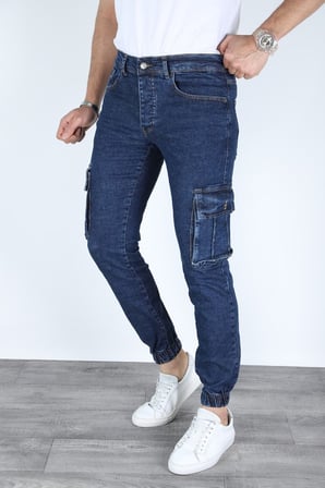 ERKEK KARGO CEPLİ KOT PANTOLON
