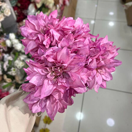 YAPAY LÜKS PEMBE ÇİÇEK