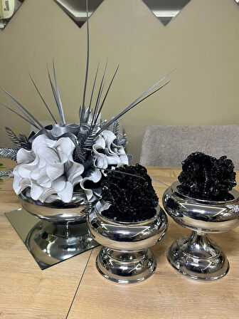 GÜMÜŞ EVA ARANJMAN SETİ