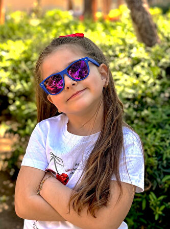 WAYFARER MAVİ/MOR AYNALI Olivier Philippe Çocuk Gözlüğü