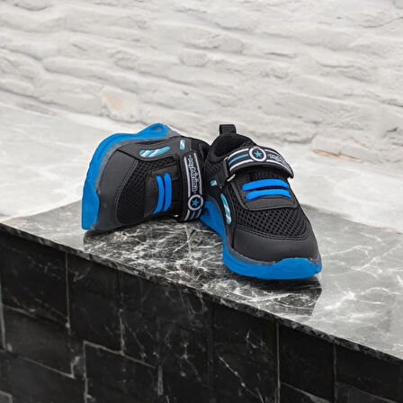 ERKEK ÇOCUK SİYAH TABAN MAVİ SNEAKER