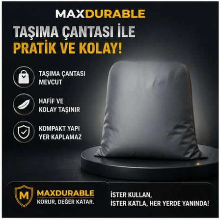 ARORA MİNİ FELİX 3 TEKERLEKLİ Motosiklet Brandası Su Geçirmez 4 Mevsim Boya Dostu Motor Brandası + TAŞIMA ÇANTALI