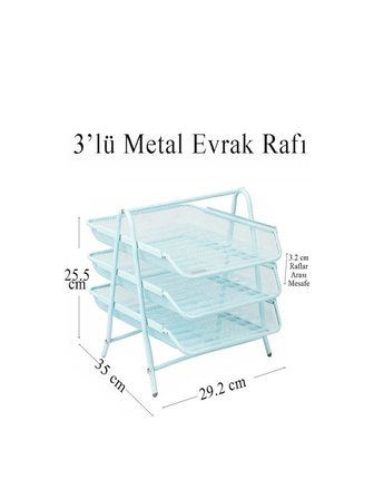 Evrak Rafı Düzenleyici 3 KATMANLI