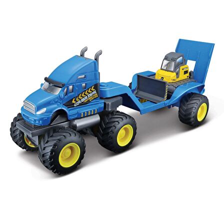 Maisto Builder Zone Taşıyıcı Tır Seti Mavi Tır