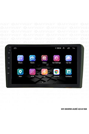 Audi A3 Android Multimedya 4gb Ram Carplay Navigasyon Ekran - Myway