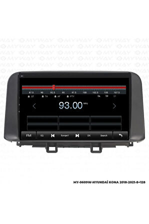 Hyundai Kona Android Multimedya 4gb Ram Carplay Navigasyon Ekran - Myway