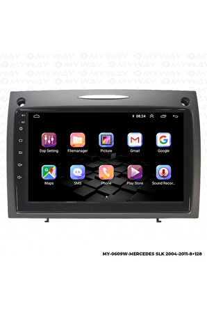 Mercedes Slk Android Multimedya 4gb Ram Carplay Navigasyon Ekran - Myway