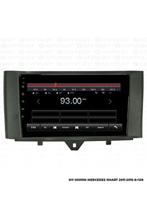 Mercedes Smart Android Multimedya 4gb Ram Carplay Navigasyon Ekran - Myway