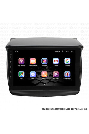 Mitsubishi L200 Android Multimedya 4gb Ram Carplay Navigasyon Ekran - Myway