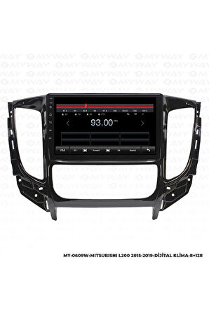 Mitsubishi L200 Android Multimedya 4gb Ram Carplay Navigasyon Ekran - Myway