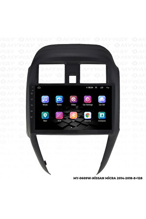 Nissan Micra Android Multimedya 4gb Ram Carplay Navigasyon Ekran - Myway
