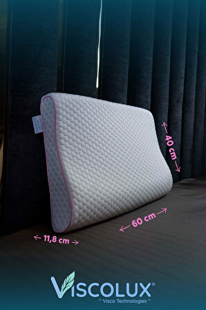 Mega Boy Ortopedik Yastık - Boyun Destekli Visco Yastık Yeşil 60x40x11/8