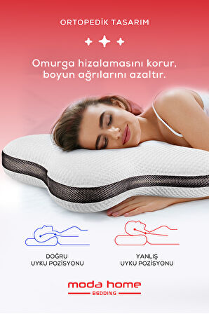 Moda Home Bedding 2li Visco Kelebek Yastık