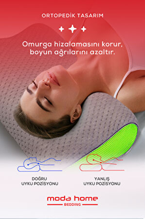 Moda Home Bedding Visco Cervical Boyun Fıtığı, Visco yastık, Ortopedik yastık