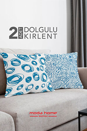 Moda Home Bedding Kırlent,Dolgulu kırlent,baskılı Kırlent,dekorasyon Kırlent(2 Adet) set3