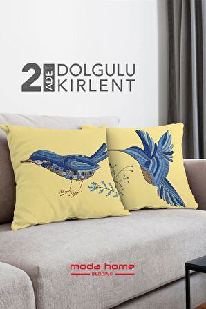 Moda Home Bedding Kırlent,Dolgulu kırlent,baskılı Kırlent,dekorasyon Kırlent(2 Adet) set5