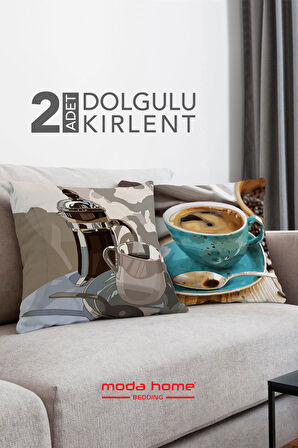 Moda Home Bedding Kırlent,Dolgulu kırlent,baskılı Kırlent,dekorasyon Kırlent(2 Adet) set6