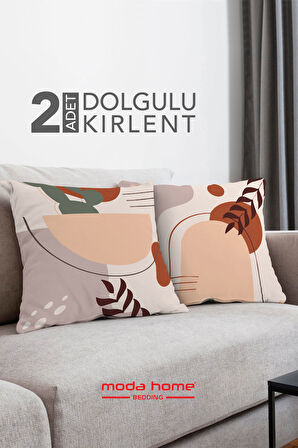 Moda Home Bedding Kırlent,Dolgulu kırlent,baskılı Kırlent,dekorasyon Kırlent(2 Adet) set11