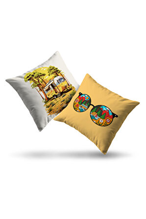 Moda Home Bedding Kırlent,Dolgulu kırlent,baskılı Kırlent,dekorasyon Kırlent(2 Adet) set13