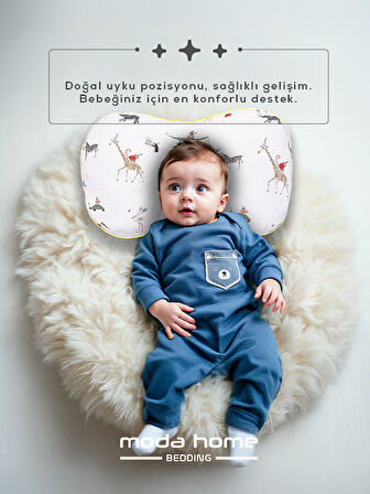  Bebek yastığı,bebek kafa yastığı,düz kafa sendromu önleme yastığı(yeşil)