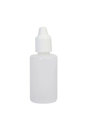 30cc - Aseton Boş Şişe - Şeffaf - Mürekkep - Damlalıklı - 10 Adet