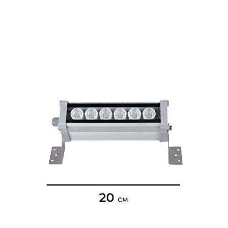 20 Cm Wallwasher Led Bina Dış Duvar Aydınlatma Boyama Amber Işık