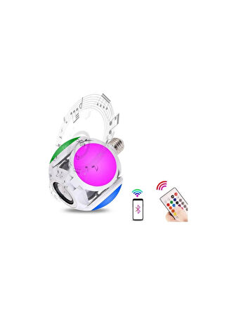 Bluetooth Hoparlör Müzik Çalar Kumandalı Ayarlanabilir Rgb Renkli