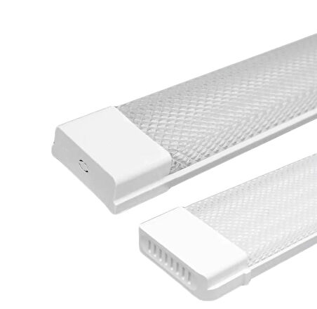 6 Adet 100 Watt 120 Cm Kristal Beyaz Led Bant Armatür Beyaz Işık