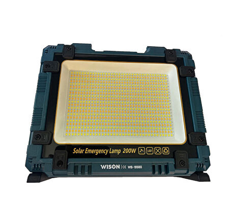 Wison Ws-5580 Güneş Enerjili Projektör Aydınlatma 200 Watt